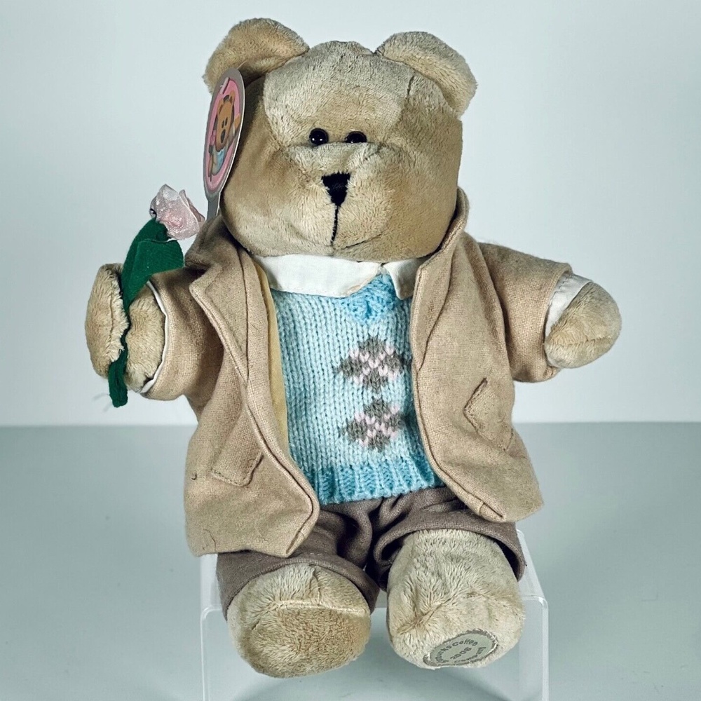 Starbucks Coffee Collectible Bearista Fancy Date Bear w/ Rose 2006 45th Ed NEW